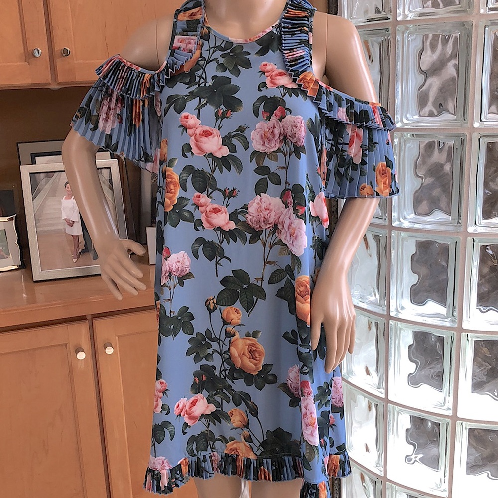 NWOT Delfi Collective Floral Print Mini Dress